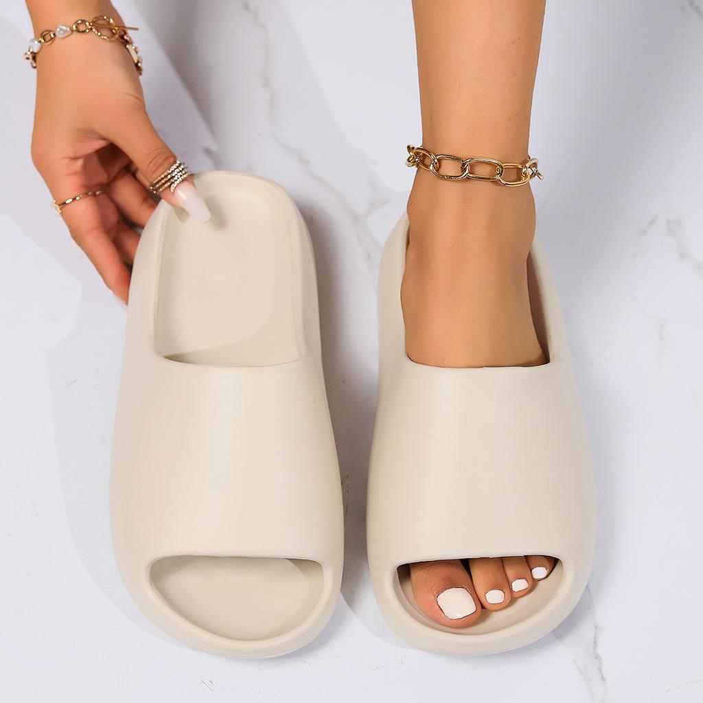 ModaMęskie Kapcie Platforma Kobiety Mężczyźni Kryte Klapki Łazienkowe Pary Letnie Buty moda outdoor Miękkie Lekkie męskie Klapki na Plażę