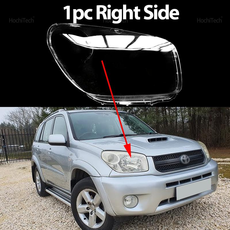 For Toyota RAV4 XA20 Facelift 2th 2004-2005 Headlight Cover Car Headlamp Lens Glass Replacement Front Lamp Shade Auto Shell