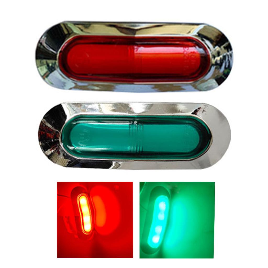 1 Pair LED Front Rear Side Marker Light Indicator for Boats Truck Trailer Led Marker Clearance Lights Waterproof Lamp
