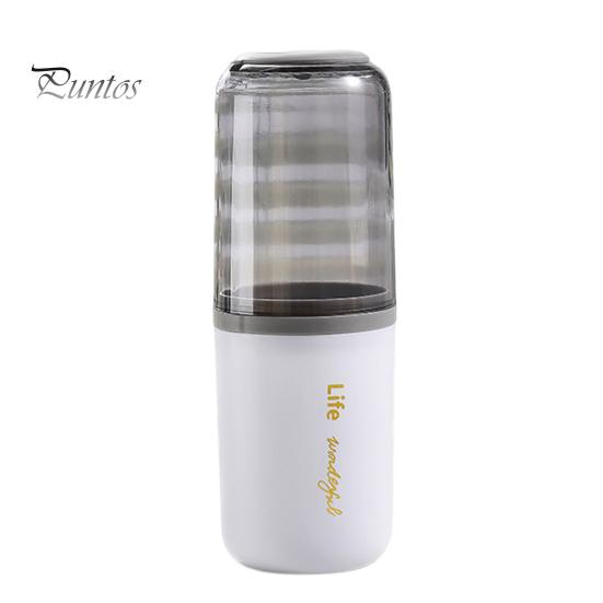 

Портативная дорожная чашка для зубной щетки, водонепроницаемый держатель для зубной пасты, чехол для хранения, органайзер для хранения туалетных принадлежностей для путешествий серый