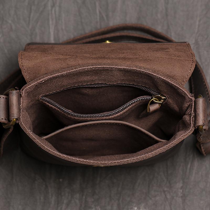 High Quality Messenger Bag for Men Genuine Leather Crossbody Bag Male Easy Travel Shoulder Bag for Tablet Men's Leather Handbag