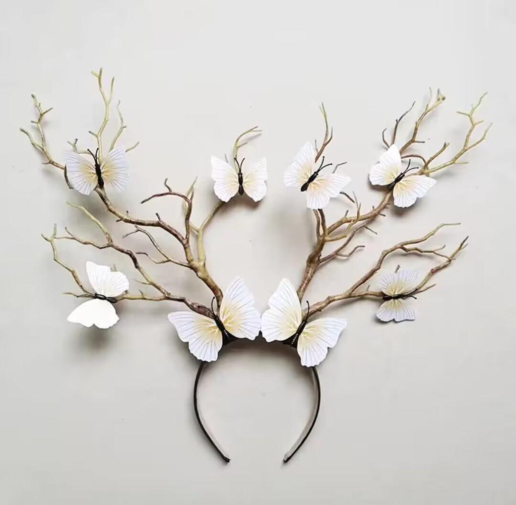Europäisches Amerikanisches Mori Girl Rentiergeweih Leuchtendes Weihnachtskopfband mit Großen Haaraccessoires und Verzierungen