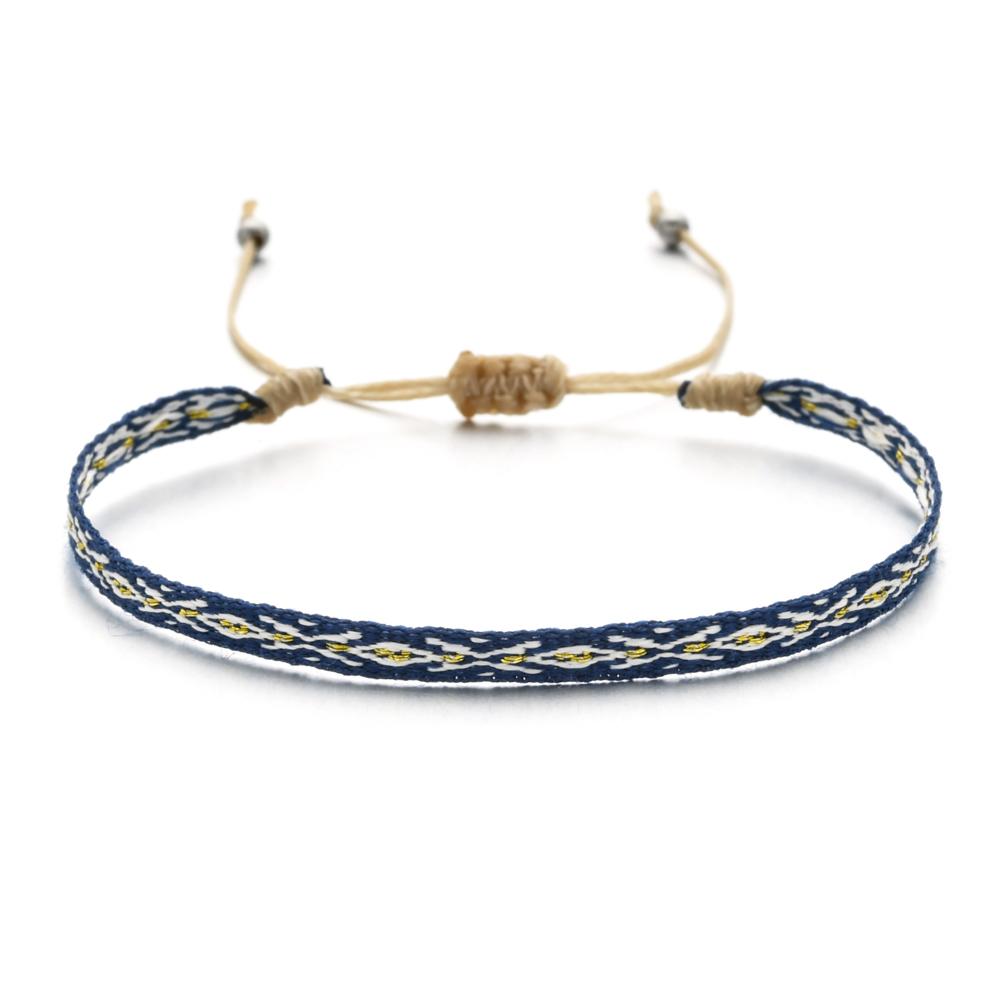 ZMZY Boho Weave Ethnic Girl Bracelets for Bohemia Women Bracelet Fashion Girl Colombian Wayuu Female Summer Beach Jewelry