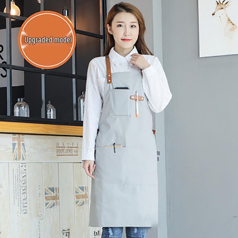 

Custom Logo Canvas Waist Apron for Cafe, Nail Art, Milk Tea, and Kitchen Workwear