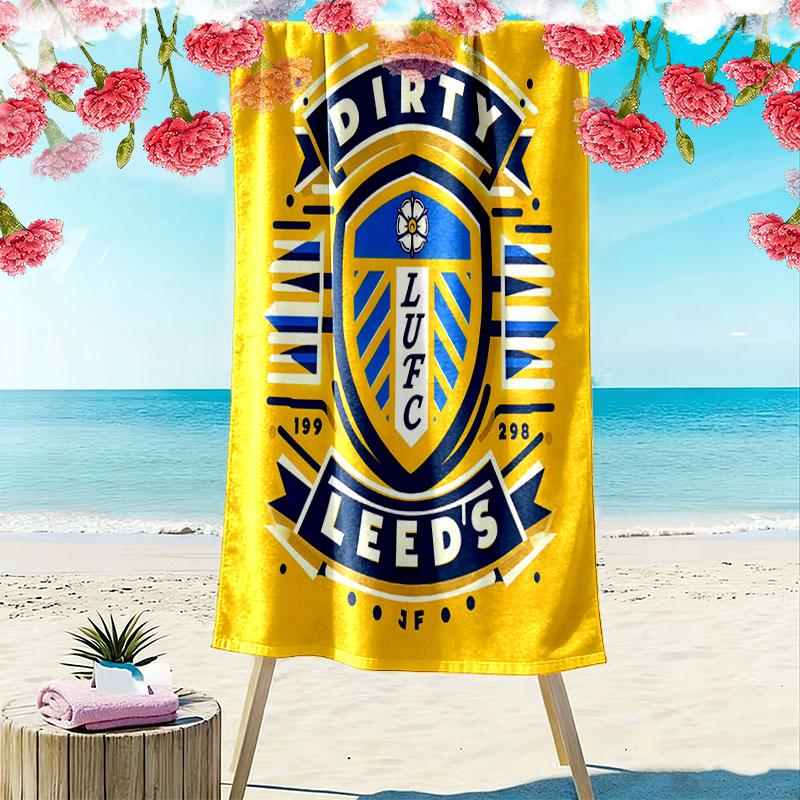 Leeds Poster Strandtuch, Großes Weiches Schnelltrocknendes Handtuch für Strand Camping Schwimmen