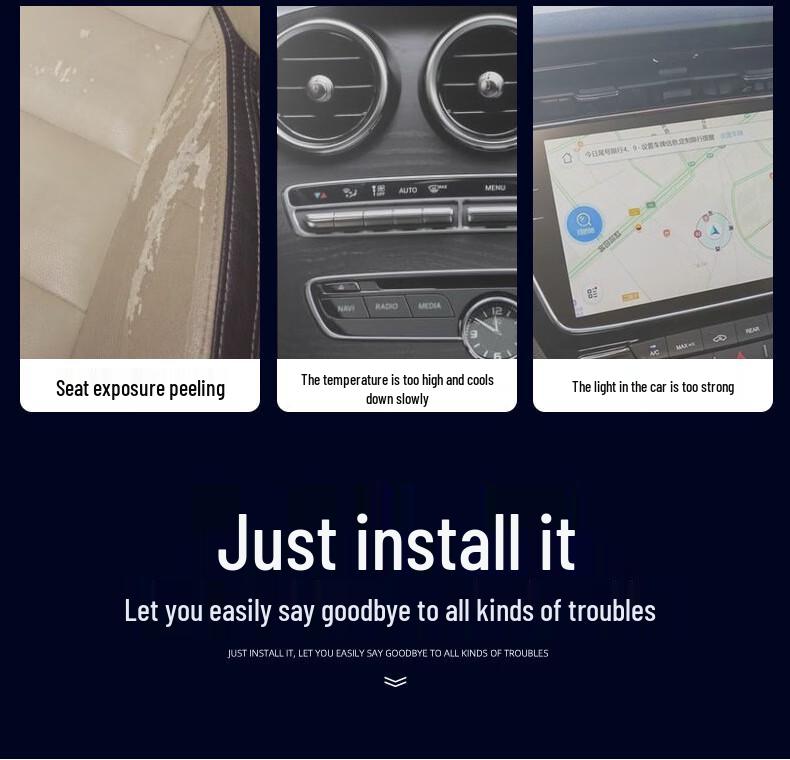 Driver's Seat Sunshade: Heat-Insulating Car Curtain for Privacy and Sun Protection
