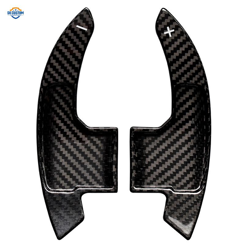 Dry Carbon Fiber Steering Wheel Shift Paddles for 2015-2021 Mustang Models