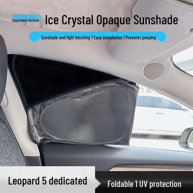 BYD Leopard 5 Ice Crystal Privacy Curtains: Sunshade & Heat Insulation for Camping