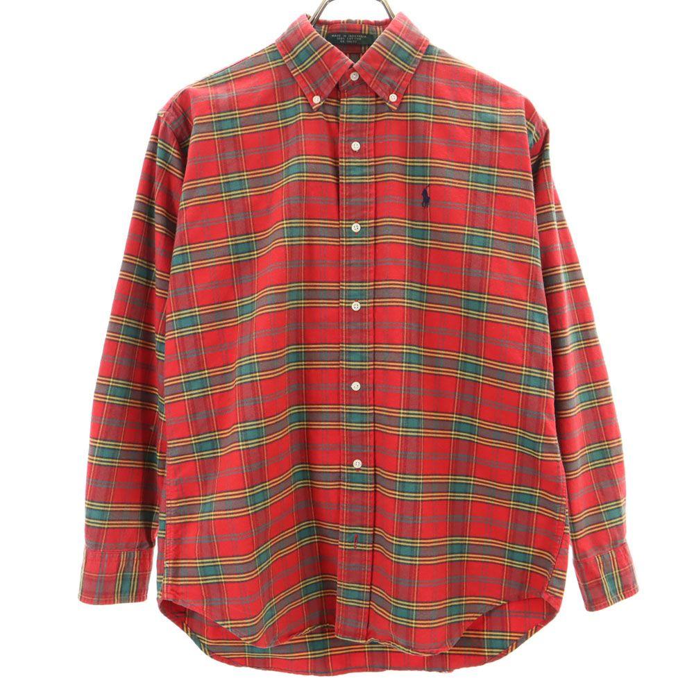 

Polo by Ralph Lauren 80s Vintage Green Tag Boys Long sleeve Button down shirt Men s Used