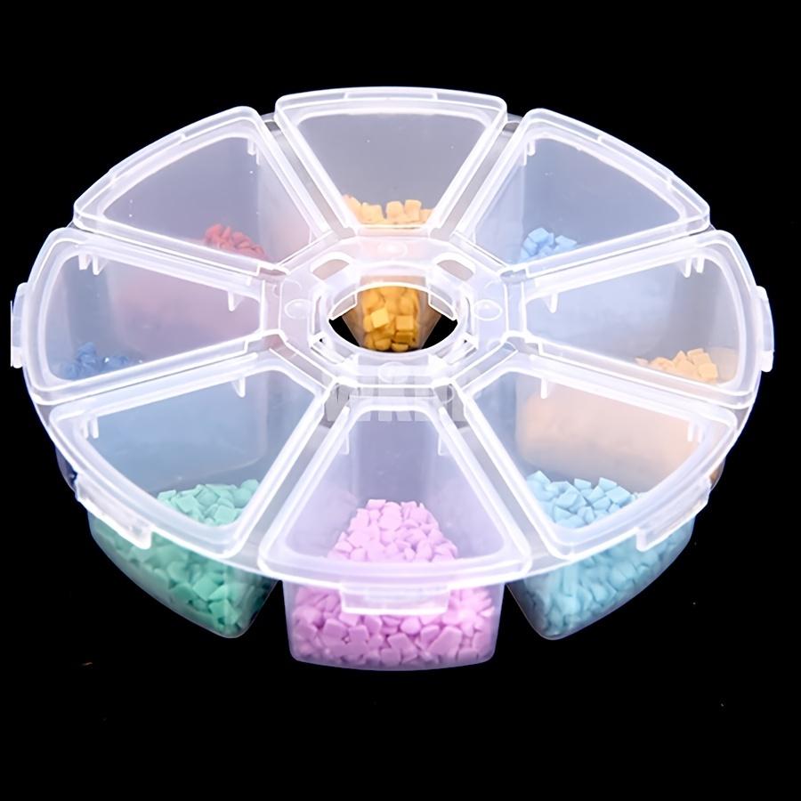 1pc 5D Diamond Painting Box Organizer - 8 Cases for DIY Embroidery Accessories and Tools - Keep Your Kits Tidy and Easy to Find