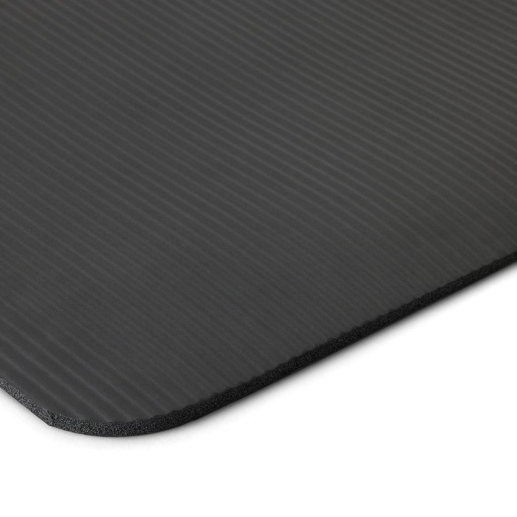 13mm Extra Thick Yoga and Exercise Mat with Carrying Strap, Black