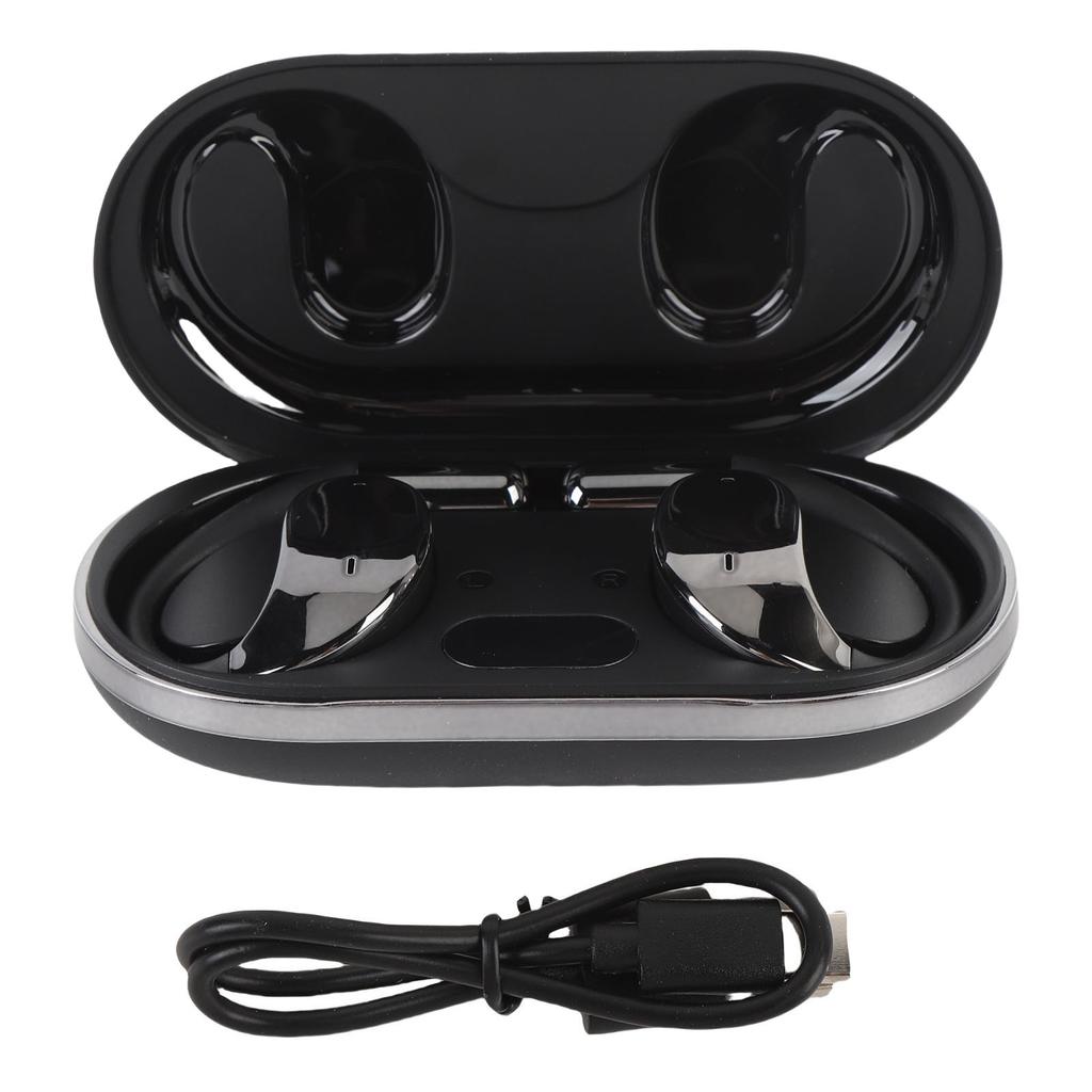 Al Translation Earphone Bluetooth V5.4 Ear Hook Language Translator Earbuds Long Battery Life Black