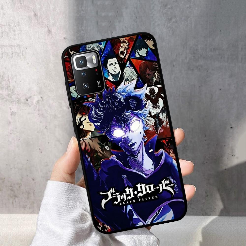 Black Clover Phone Case For Redmi Note 4 X 5 A 6 7 8 T 9 9S 10 11 11S 11Epro Poco M3 Pro