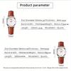 2PCS Fashion Couple Set Watches Luxury Men Women Business Casual Leather Quartz Watch Simple Brown Wristwatch Reloj Mujer