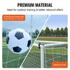 Soccer Rebound Trainer, 8x6FT Iron Soccer Training Equipment, Sports Football Rebounder Wall with Double-Sided Rebounding Net & Goal, Perfect for