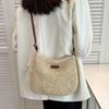 Seitenhandtaschen Damen Strohgewebte Tasche Handtasche Strandtasche Umhängetaschen Strohgestrickte Geldbörsen Damenhandtaschen