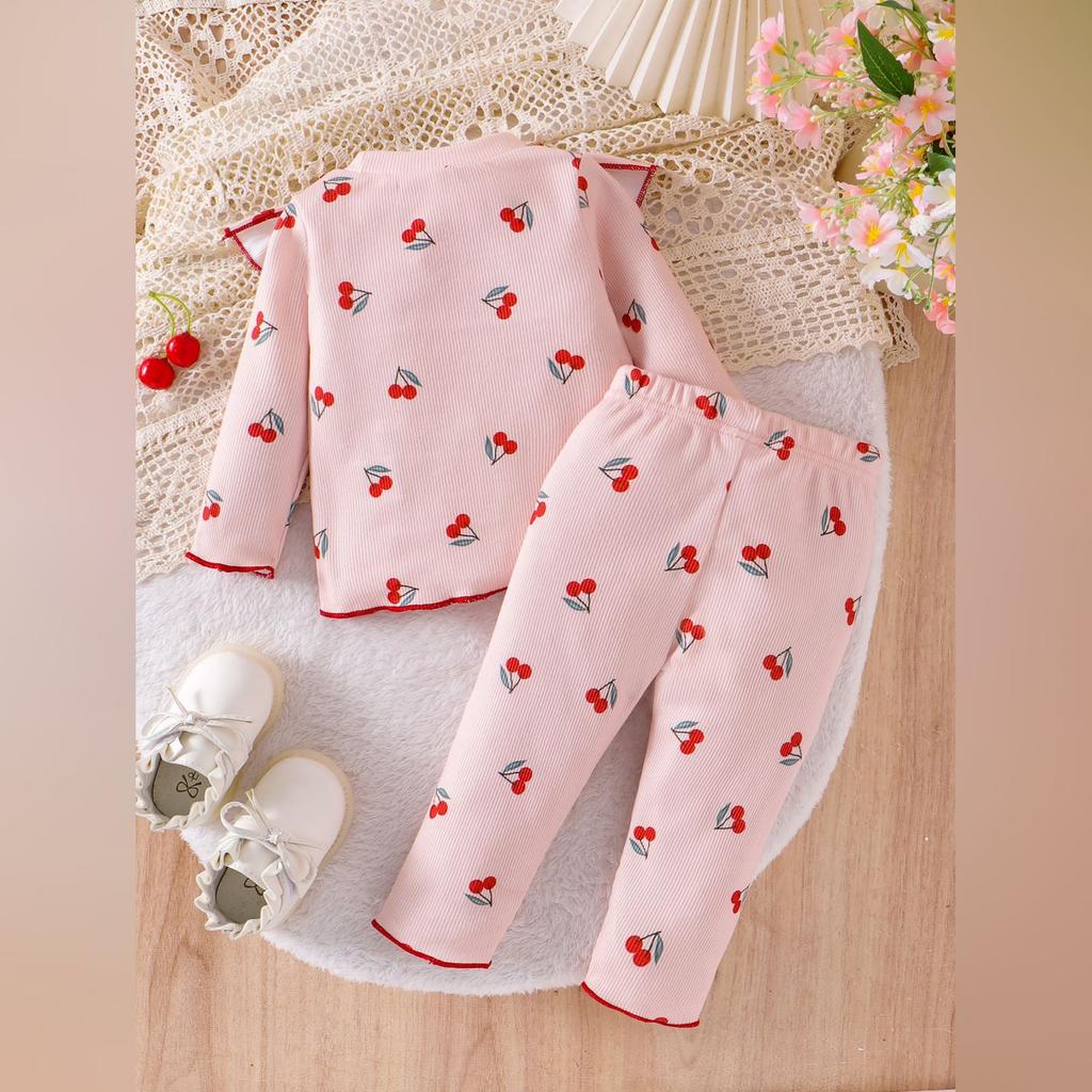 Kids Casual Long-Sleeve Set, Comfortable Daily Wear Outfits