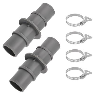 2pc Plastic Pool Vacuum Hose Adapters Suitable for 1.25 & 1.5 Inch Standard Hoses for All Pool Cleaners & Filter Pump