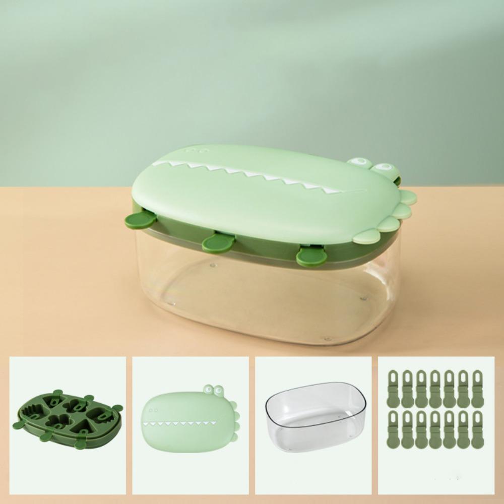 Dust Cover Ice Candy Maker with Ice Storage Box Ice Lolly Mold Cute Ice Pop Molds  Summer
