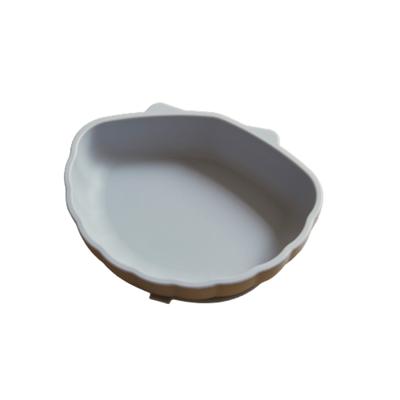 TGM Infant Silicone Clamshell Suction Ball, Ash Blue, 1 Piece, Popular Korean Parenting Items