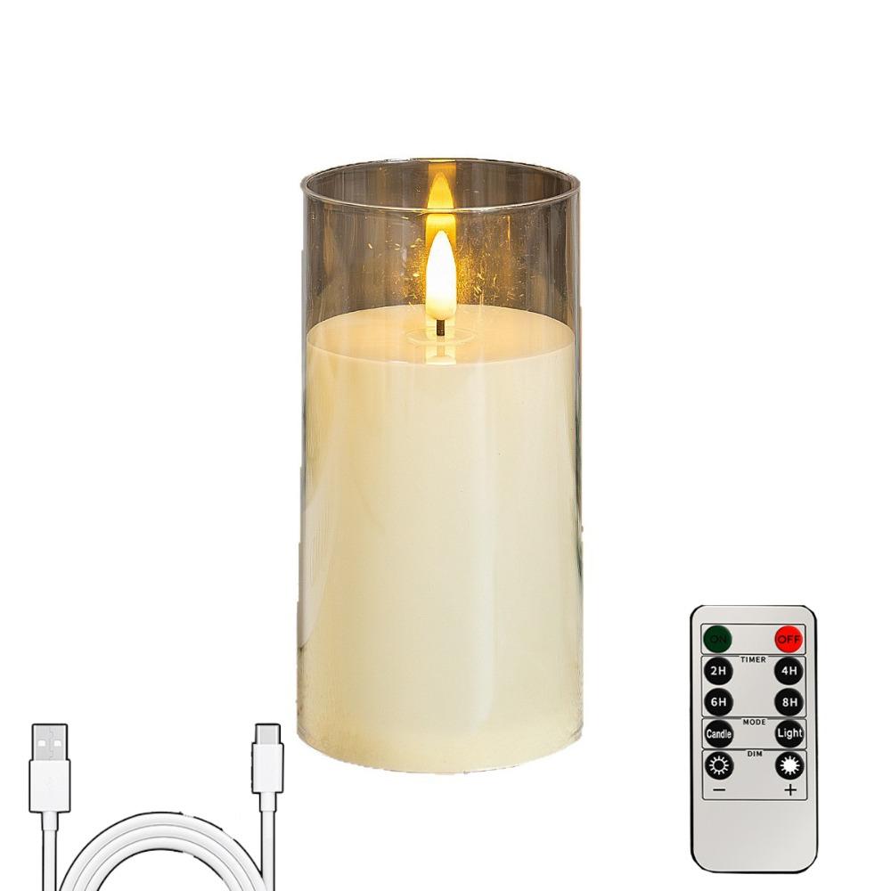 Realistic Flickering Electronic Candles with Remote Control Fake Candle Lights Wedding Party