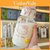 Cute Student Disposable Plastic Cup With Straw For Office And Home Use