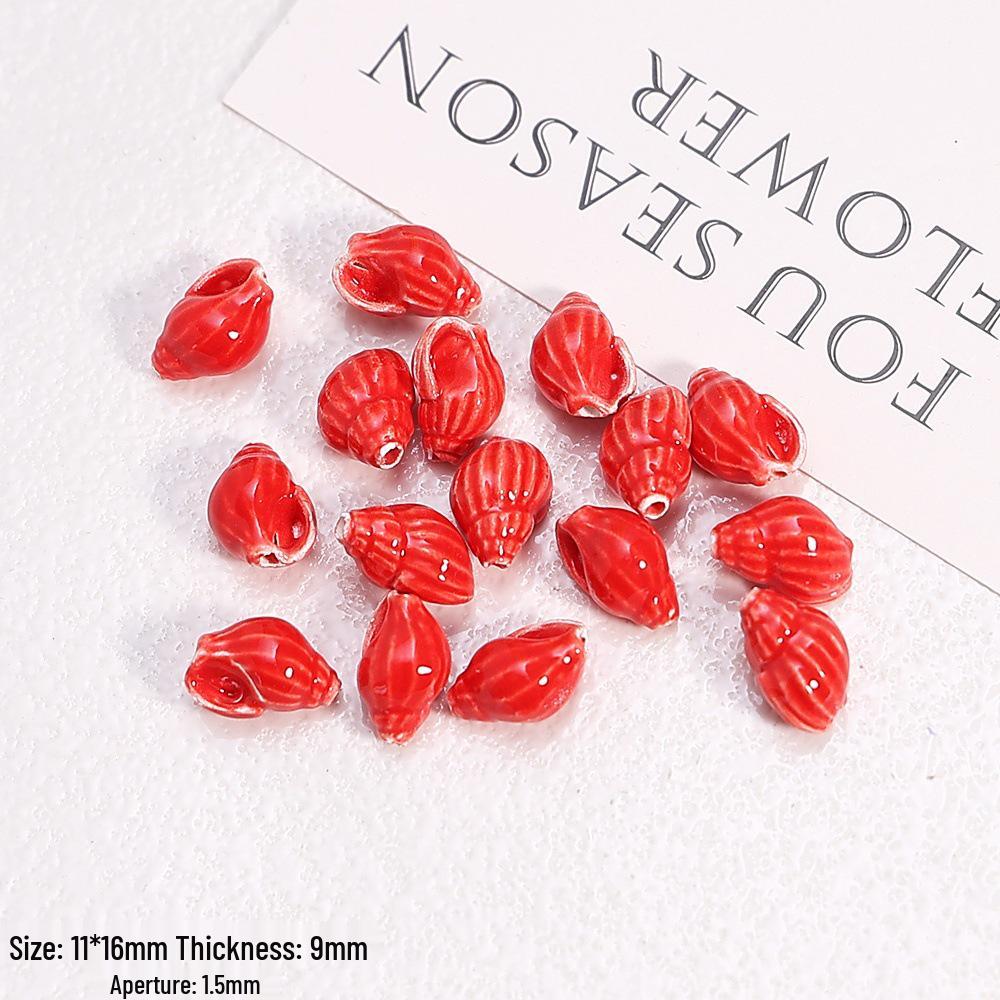 Hand-Painted Ocean Ceramic Beads: Tropical Fish, Starfish, and Seashell Shapes for DIY Jewelry
