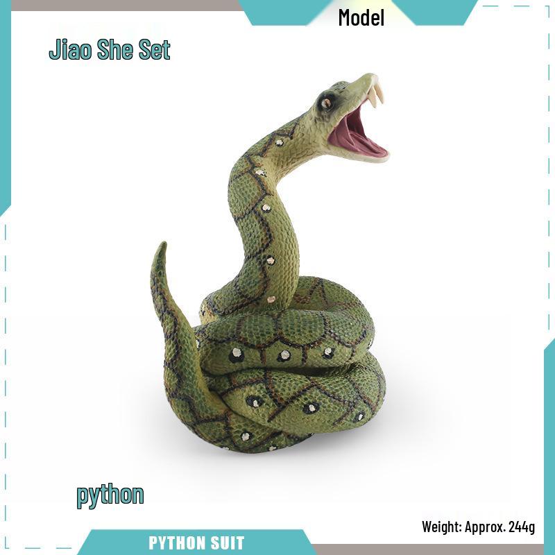 Reptile Simulation: Snake Wildlife Toy - Children's Cognitive Decor Model
