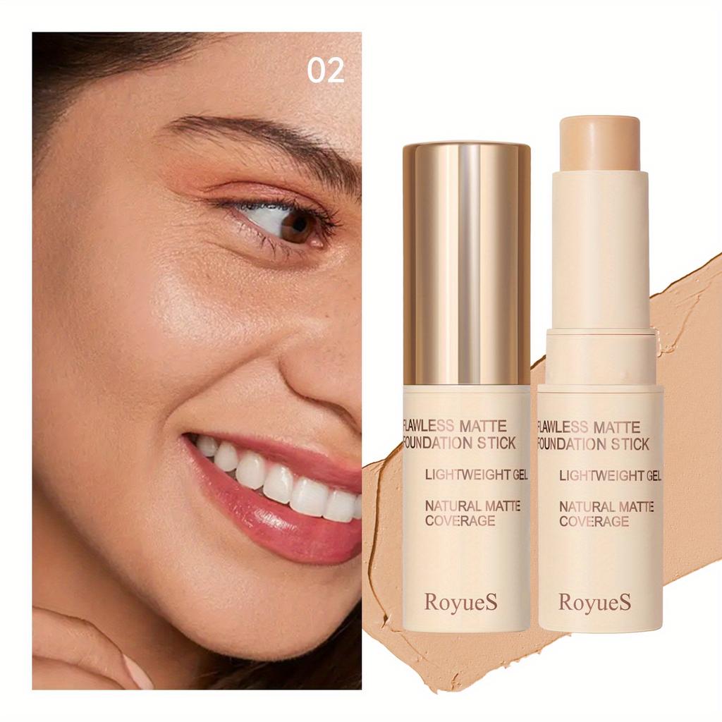 5 kleuren Concealer Foundation Stick Matte Contouring Stick Olie Control Natuurlijke Geïsoleerde BB Cream Hydraterende Langdurige Hydraterende Foundation Fluid