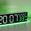 LED Digital Alarm Clock Temperature Week 2 Alarms Ambient Light Brightness Adjustment Bedside Electronic Table Clock USB Powered