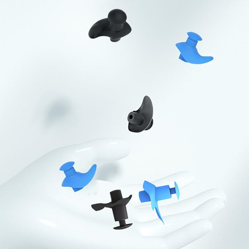 1 Pair Waterproof Swimming Ear Plugs Reusable Silicone Swimmers Earplug Ear Protections Ear Plugs for Showering Swimming