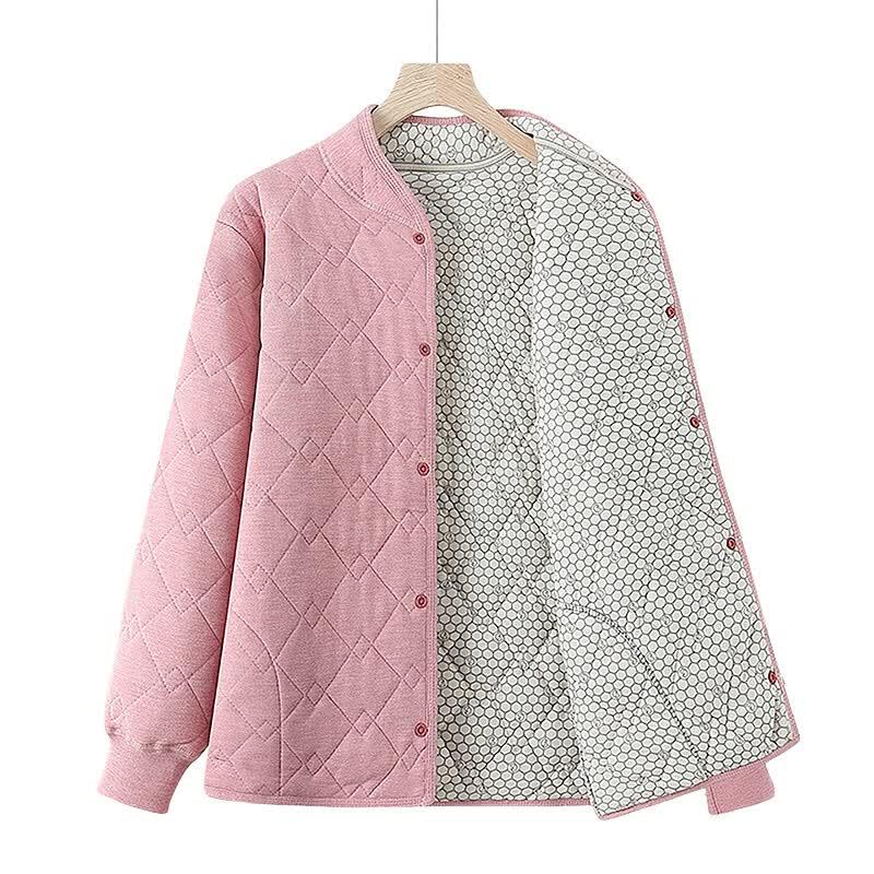 Elderly Women's Thickened Autumn/Winter Loungewear Set