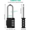 Cadenas - 4 chiffres - 6,5 cm - Étanche - Réinitialisable - Noir