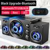 Upgrade HIFI 3D Stereo Speakers With LED Light AUX USB Wired Wireless Bluetooeh 5.0 Audio Home Theater Surround Sound Bar TV