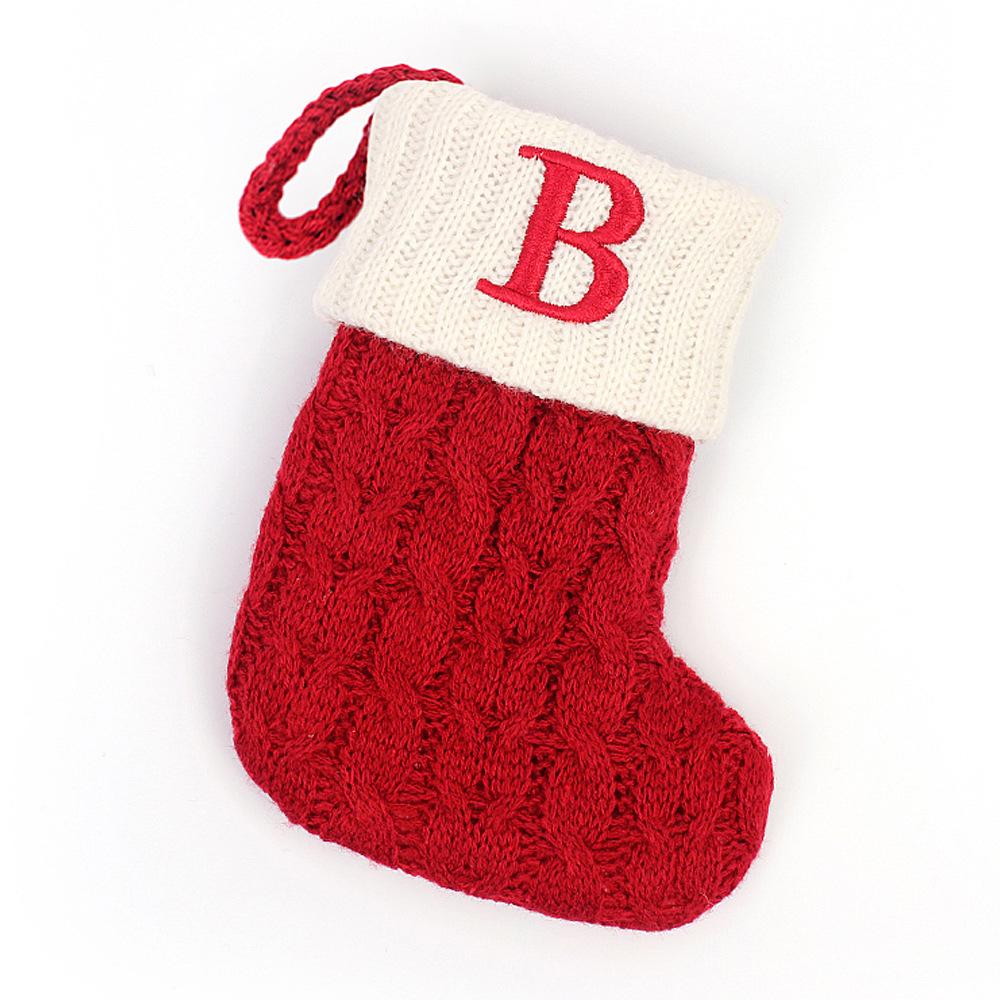 High Quality Exquisite Christmas Socks Candy Bags Letters Christmas Tree Ornaments Decorations Party Supplies