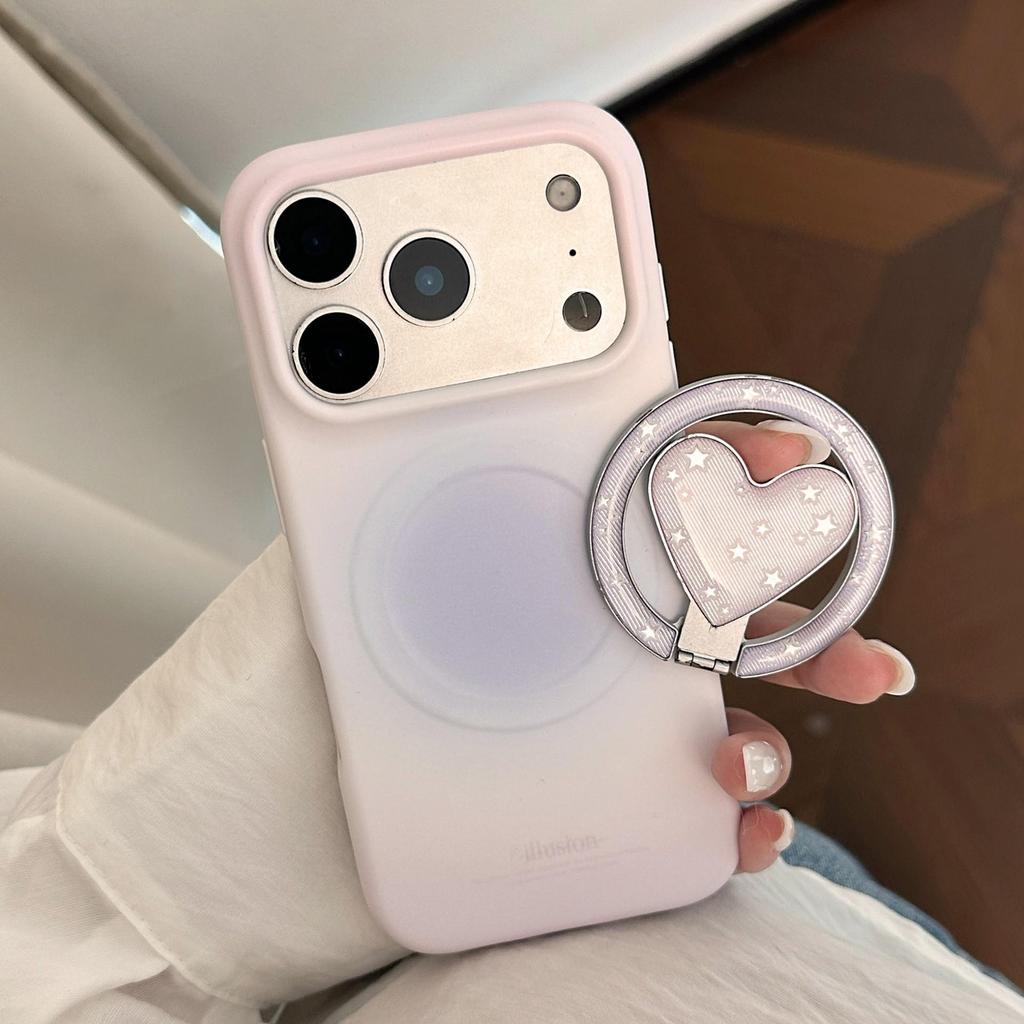Custodia Magnetica per Telefono Viola Stellata Degradé per iPhone 16, iPhone 17 e iPhone 17 Pro Max