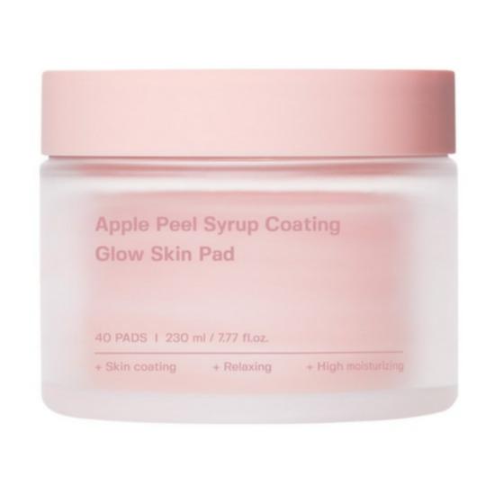 РЕДАКТОР ИНГРЕДИЕНТОВ Сироп из яблочной кожуры Покрытие Glow Skin Pad – Гладкая текстура и успокаивающий диск 40 дисков (230ml) Apple Peel Syrup Coating Glow Skin Pad  1