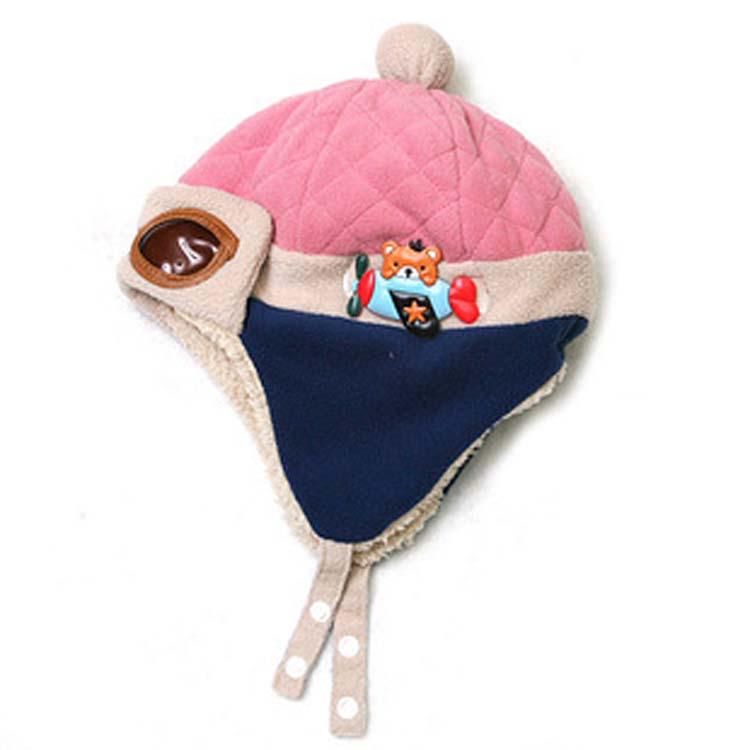 Winter Baby Ear Protection Hat Kids Cartoon Pilot's Hat Korean Version Classic Autumn Winter Boy Girl Baby Ear Protective Hat