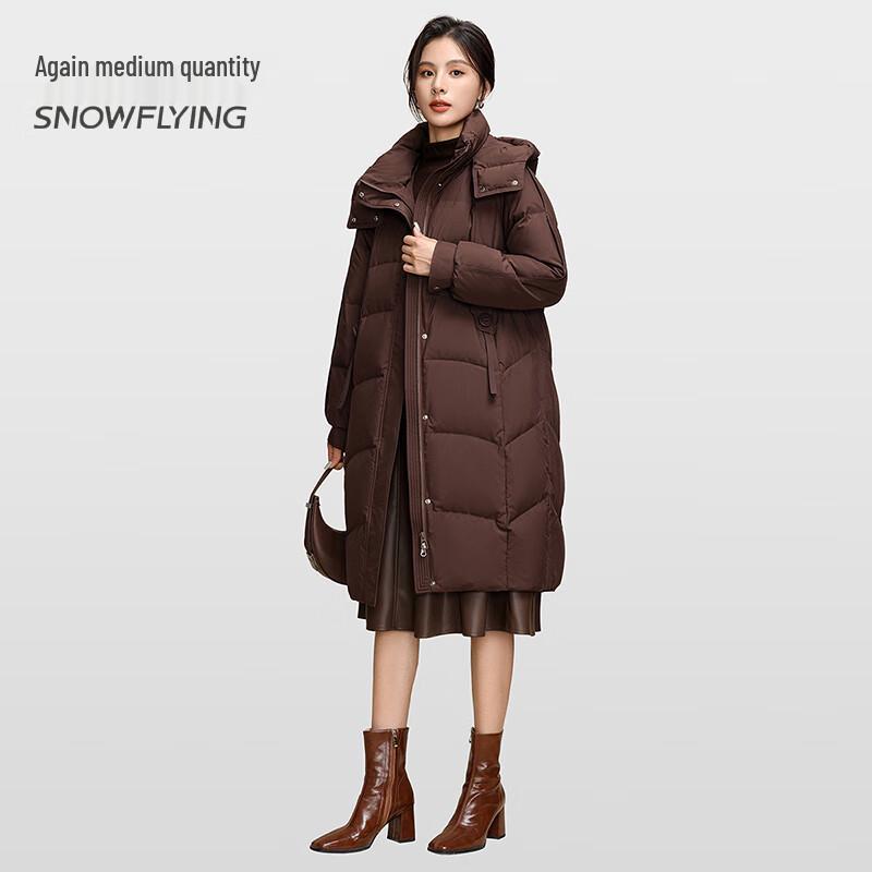 SNOWFLYING Women's Long Winter Down Jacket