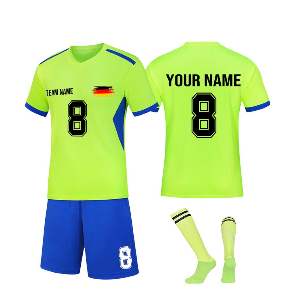 DIY Custom Adult And Children Three-piece Football Uniforms