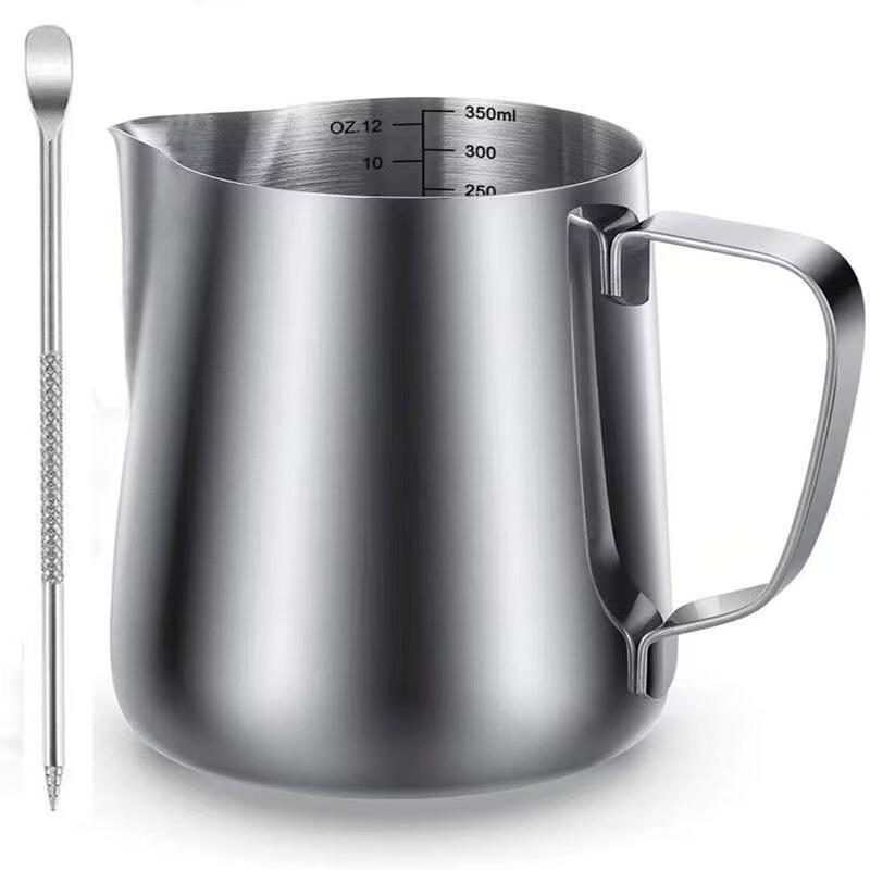 TLXT 350ml Plastic Milk Frothing Pitcher Set