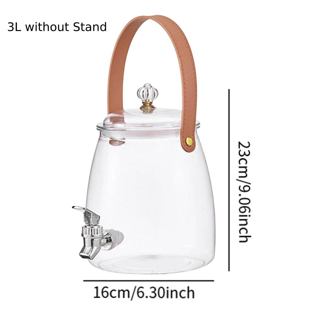 Large Capacity Lemon Beverage Cold Water Kettle Iced Juice Container Summer Beer Dispenser for Home Kitchen Bar Party 3/5/9/15 L