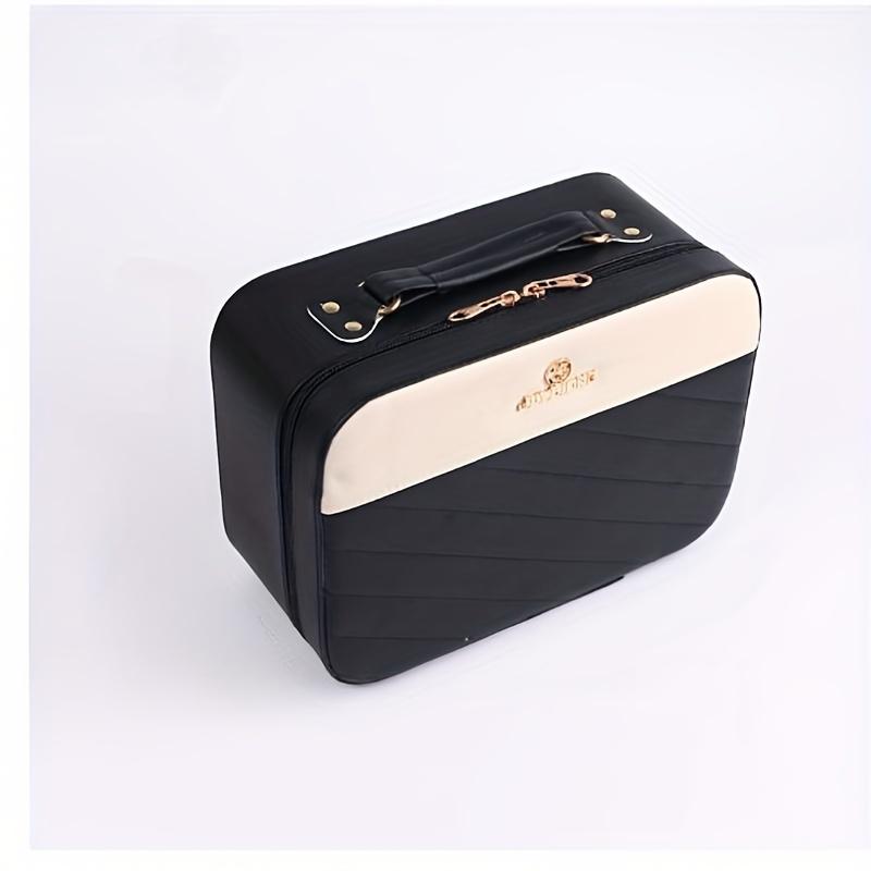 

Косметичка Красивый праздничный подарочный чемодан-компаньон Многофункциональная коробка для макияжа большой вместимости 22*15.5*9cm чёрный