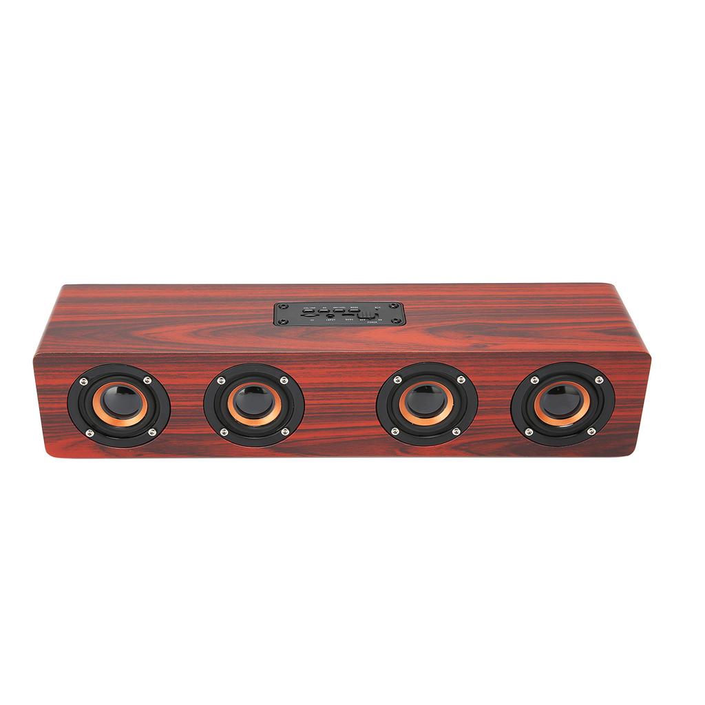 Wooden   Speaker Stereo Hands   Calling Heavy Bass Desktop Wireless Speaker for Cellphone Computer