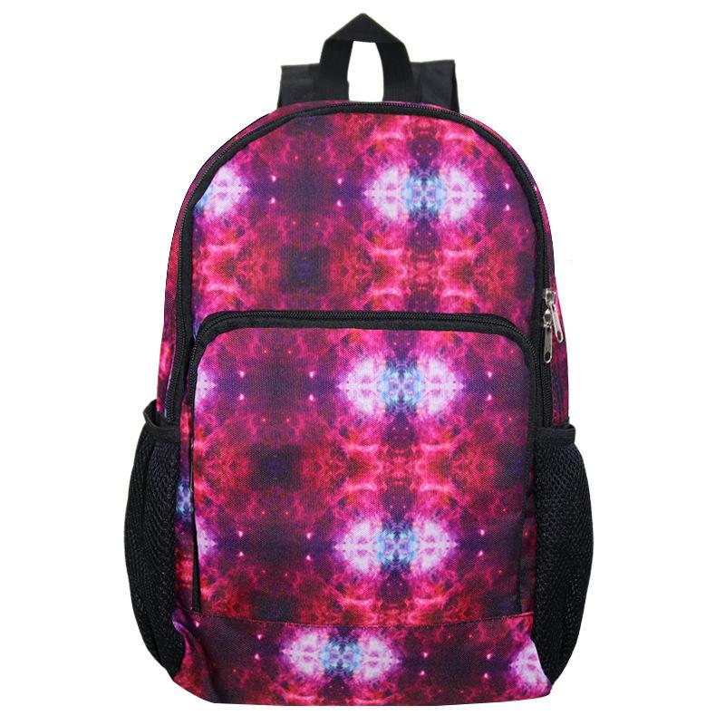 Casual folding backpack, student schoolbag, blank mountaineering bag, a customized backpack, and a customized heat transfer bag.