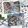 Creative Today's Business Series Miniature Scene Sticker Life Microcosm DIY Landscape Sticker Book Gift PET Cabin Scene Sticker