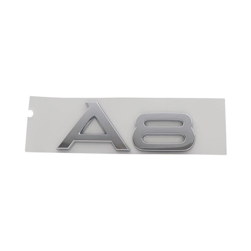3D Premium A1 A2 A3 A4 A5 A6 A7 A8 Letters for Car Styling Accessories Car Engine Hood Fender Trunk Tail Rear Decal Emblem Badge Sticker