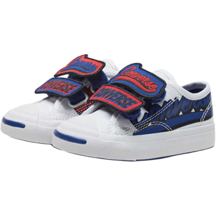 Converse Jack Purcell Comfortable Low Top Walking Shoes Baby Shoes White Blue Red 766492C