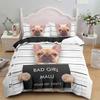 Fashion Three-Dimensional Dog Bed Cover Package Digital Print Pattern Bedspread Cover Pillowcase Bed SingleTwinDoubleFull Queen Size King Dimension