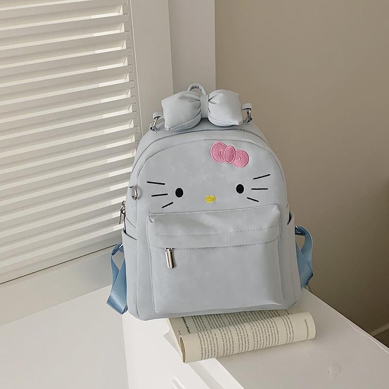Schoolbag Japanese original cute bow kt cat large capacity backpack girl commuter backpack school bag woman